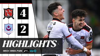 2024 Highlights  MD24  Dundalk FC 42 Drogheda United [upl. by Emsmus]