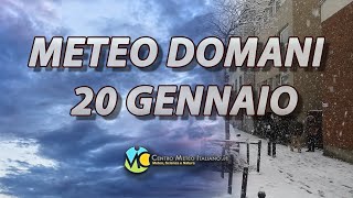 Meteo domani 20 gennaio 2024 [upl. by Drofxer]