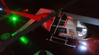 feu de navigation sur Bell 206 v3 flywing [upl. by Eatnoled]