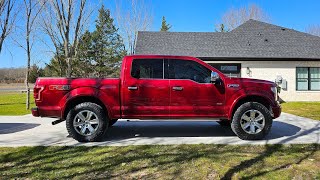 2016 F150 Platinum Leveled on 35s  Nitto Ridge Grapplers 2956520 [upl. by Nahtnamas]