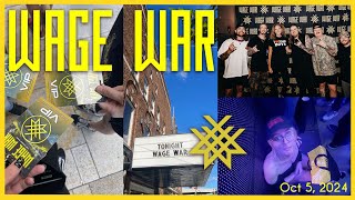 WAGE WAR STIGMA TOUR New Jersey  PART 1  the most terrifying experience ever happened [upl. by Rey]