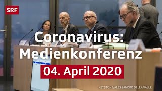 Medienkonferenz Coronavirus  04 April 2020  SRF News [upl. by Meit]