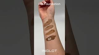 Inglot Foundation Swatches [upl. by Yemar]