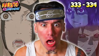 ITACHI AND SASUKE vs KABUTO  Naruto Shippuden Reaction Ep 333  334 [upl. by Ahsinauq]