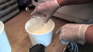 Mixing Polyurethane Foam Liquid [upl. by Mixam]