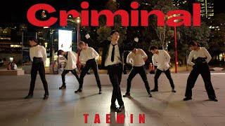 KPOP IN PUBLIC TAEMIN 태민  Criminal Dance Cover  ONE TAKE  HIMI CREW Australia [upl. by Llet]