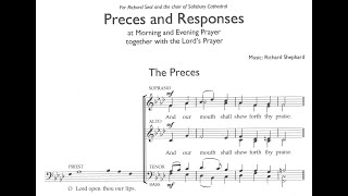 Richard Shephard  Preces and Responses score video [upl. by Burlie241]