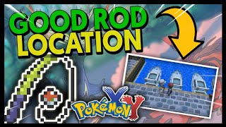 WHERE TO GET THE GOOD ROD ON POKEMON X AND Y [upl. by Mchenry]