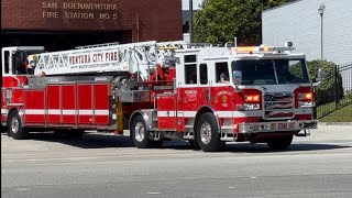 Ventura City Fire Department— Medic Truck 5  MT5  Responding to a medical emergency vcfd [upl. by Rabbi984]