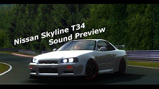 rFactor quotHETCquot Nissan Skyline Sound Preview RB26 [upl. by Tur]