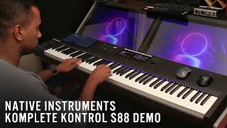 Native Instruments  Komplete Kontrol S88 Demo  Vivin Kuruvilla [upl. by Notnirb]