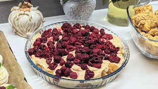 Fantastischer Nachtisch mit Windbeuteln Quark u Himbeeren ❤️ einfache Nachspeise Rezept Windbeutel [upl. by Eberta328]