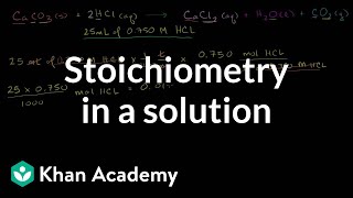 Stoichiometry of a Reaction in Solution [upl. by Lateehs541]