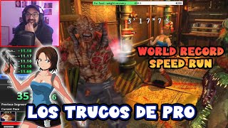 LOS TRUCOS del MEJOR SPEED RUN RECORD MUNDIAL en RESIDENT EVIL 3 original [upl. by Rebe577]