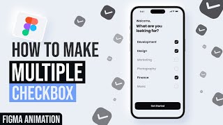 How to create Multiple Checkbox in Figma  Interactive Components [upl. by Lucchesi231]