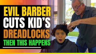 Evil Barber Cuts Black Kids DreadLocks Off On Purpose Then This Happens [upl. by Cobb]