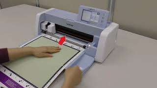 BrotherSupportSewing ScanNCut DX Loading Mat  マットを挿入する [upl. by Henrietta]