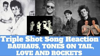 Bauhaus  Tones on Tail  Love And Rockets  Reaction  Triple Shot Song Reaction 1st Time Hearing [upl. by Mikihisa]