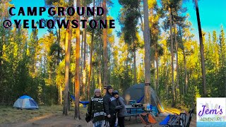 CAMPING IN YELLOWSTONE NATIONAL PARK [upl. by Grimbal124]