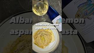 Albarino wine pair with lemon asparagus pasta so good [upl. by Kina88]