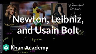 Newton Leibniz and Usain Bolt  Derivatives introduction  AP Calculus AB  Khan Academy [upl. by Clementas]