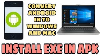 HOW TO INSTALL EXE FILES IN ANDROID  MAKE YOUR PHONE YOUR PC 🔥🔥🔥With English subtitles [upl. by Ainez]