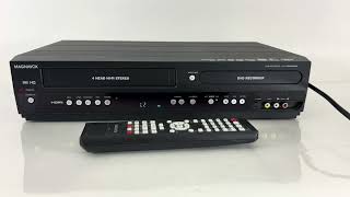 Magnavox ZV457MG9 A VCR DVD VHS Recorder Combo Player HDMI 1080p w Remote [upl. by Kashden]