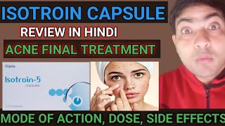 Isotroin 5 mg capsule use in hindi isotretinoin capsule review [upl. by Aslehc]