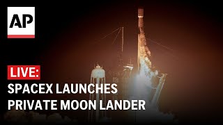 LIVE SpaceX launches private moon lander for Intuitive Machines [upl. by Monteith]