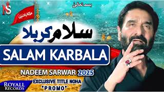 Nadeem sarwar new noha 2025 title [upl. by Ardnosak]