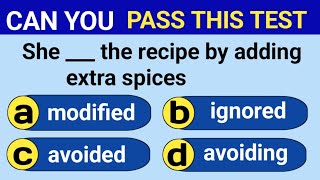 English grammar Vocabulary Test ✍️ If you Pass This test Your English is Amazing [upl. by Lotte]