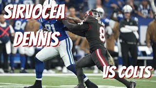 Buccaneers LB Sirvocea Dennis Vs Colts Film Study [upl. by Hsirrehc191]