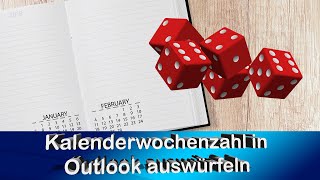 Office Tipp Outlook Kalender mit KW anzeige  Kalenderwochen anzeigen [upl. by Eulaliah]