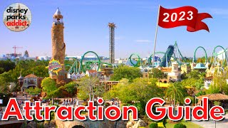 Universals Islands of Adventure ATTRACTION GUIDE  2023  All Rides  Universal Studios Orlando [upl. by Eblehs]