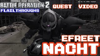 Gundam Battle Operation 2 Guest Video MS08TXN Efreet Nacht With Single Cold Blade [upl. by Mariejeanne912]