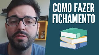 Como Fazer Fichamento Para TCC [upl. by Pappano989]