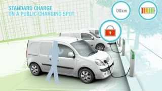 Electric Renault Kangoo charging [upl. by Lahcsap]