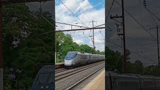 Amtrak Acela Express Train 2251 passing by Odenton Station [upl. by Deenya]