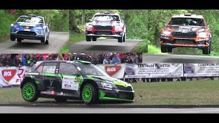 Rally Český Krumlov 1718 2024  Crash action and mistakes [upl. by Arak]