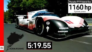 Fastest Lap Record At Nurburgring By Porsche 919 Hybrid Evo Explained [upl. by Thibault]