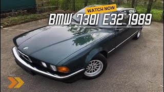 BMW 730i E32 1989 211PS Acceleration AUTOBAHN Test Drive [upl. by Ellerahs525]