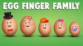 The Finger Family Egg Family Nursery Rhyme  Egg Finger Family Songs [upl. by Adiene]