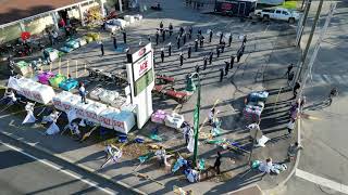 101924 Aerial View Plummer’s ACE Hardware  Westbrook Marching Band amp Color Guard “Legacy” [upl. by Kazmirci]