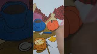 ASMR 🍂 Hi I draw in the contours of an autumn leaf [upl. by Ardried]