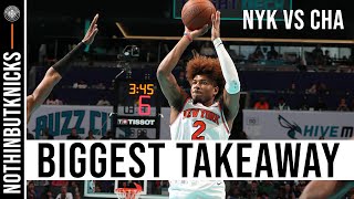 The Biggest Takeaway from the Knicks win over the Hornets [upl. by Tripp]