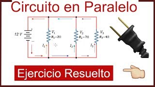 EJERCICIO DE CIRCUITOS EN PARALELO  Resistencias en Paralelo  LEY DE OHM [upl. by Inaej]