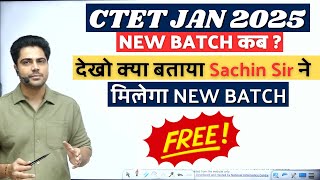 CTET JAN 2025 PREPARATION  Ctet Jan 2025 New Batch By Sachin Choudhary Sir sachinacademy [upl. by Bauske]