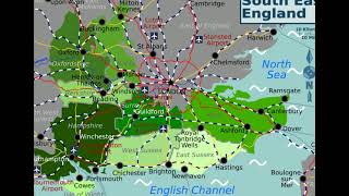 map of South East England [upl. by Atokad]