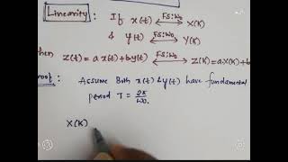 1  Properties Of CTFS  Linearity [upl. by Courtland]