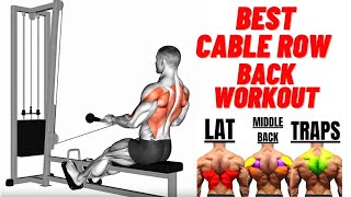 Build a Stronger Back Best Cable Row Workout for Gym Fitness [upl. by Assyli]